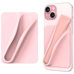 Lip Gloss Lipstick Lip Holder Soft Silicone Strong Adhesive Stand for IPhone 15 14 16 Pro Max Samsung S24 S25 Universal Bracket