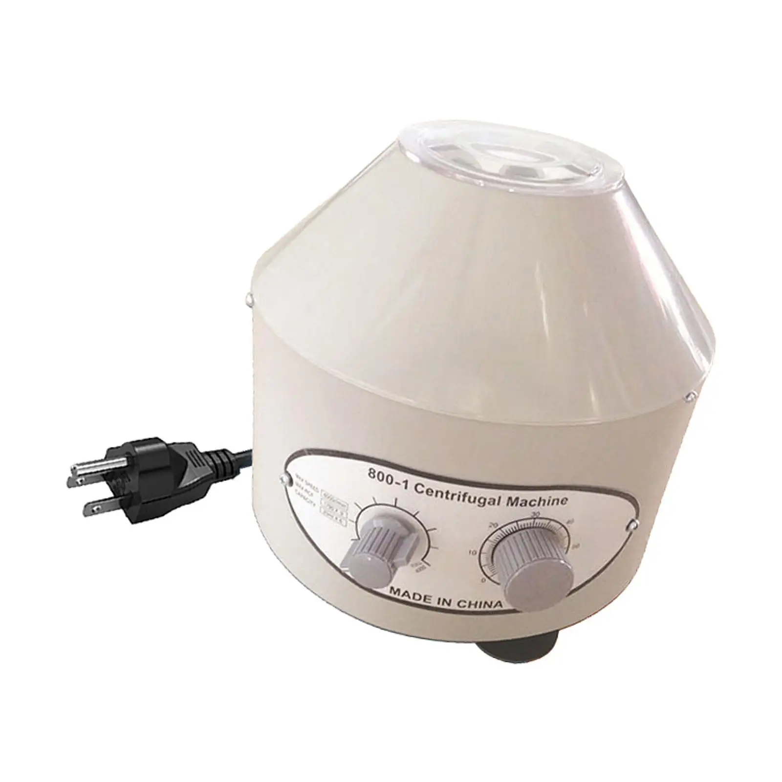 800-1 Electric Desktop Centrifuge 20MLX6 US 110V Plug Multipurpose Time and Speed Control 4000RPM 50W