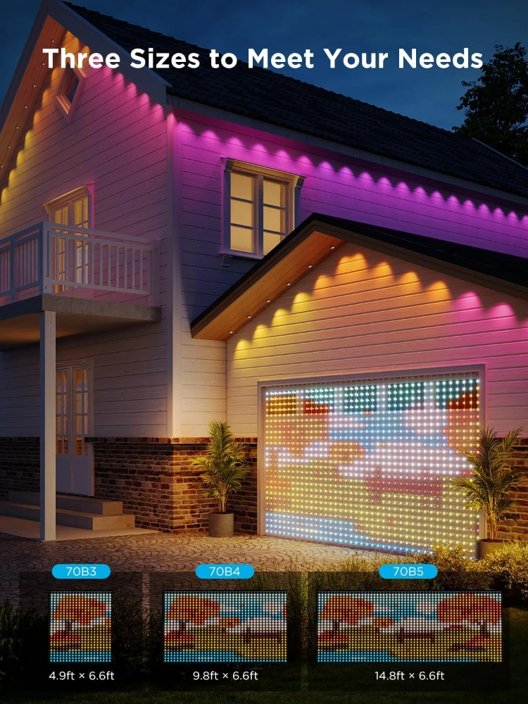 

MIMI RGB Smart Curtain Lights 400 LED Dynamic DIY Fairy String Light for Indoor Bedroom Window Party Backdrop Outdoor Decor