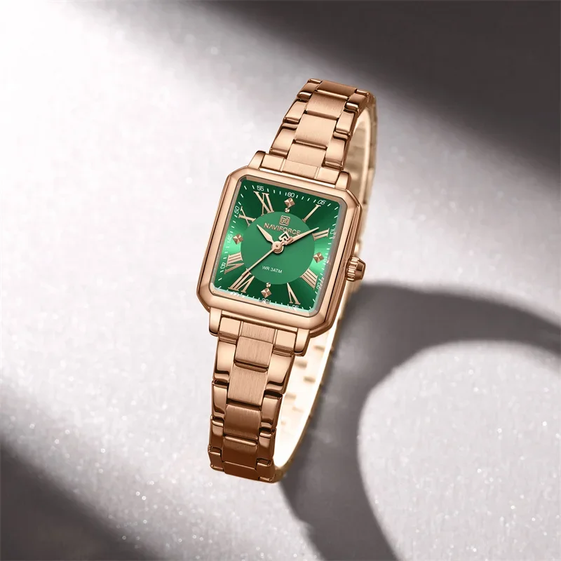 NAVIFORCE New Original Luxury 2025 Watches For Women 30m Waterproof Quartz Stainless Steel Fashion Ladies Watch Relogio Feminino