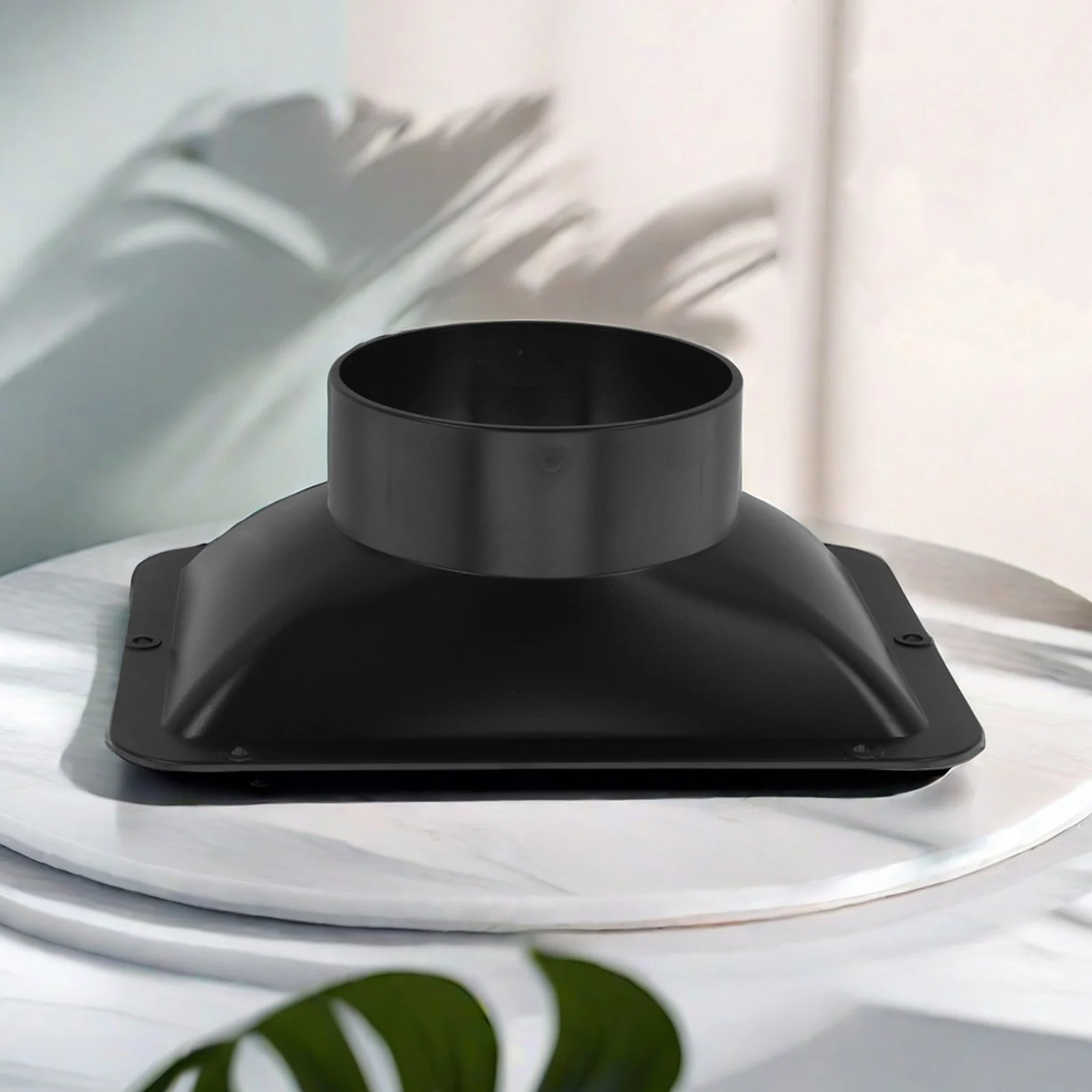 1x Long Duct Fan Hose Adapter Wall Flange Vent Connector Kitchen Hood Ventilation Adapter Home Ventilation Duct Flange Connector