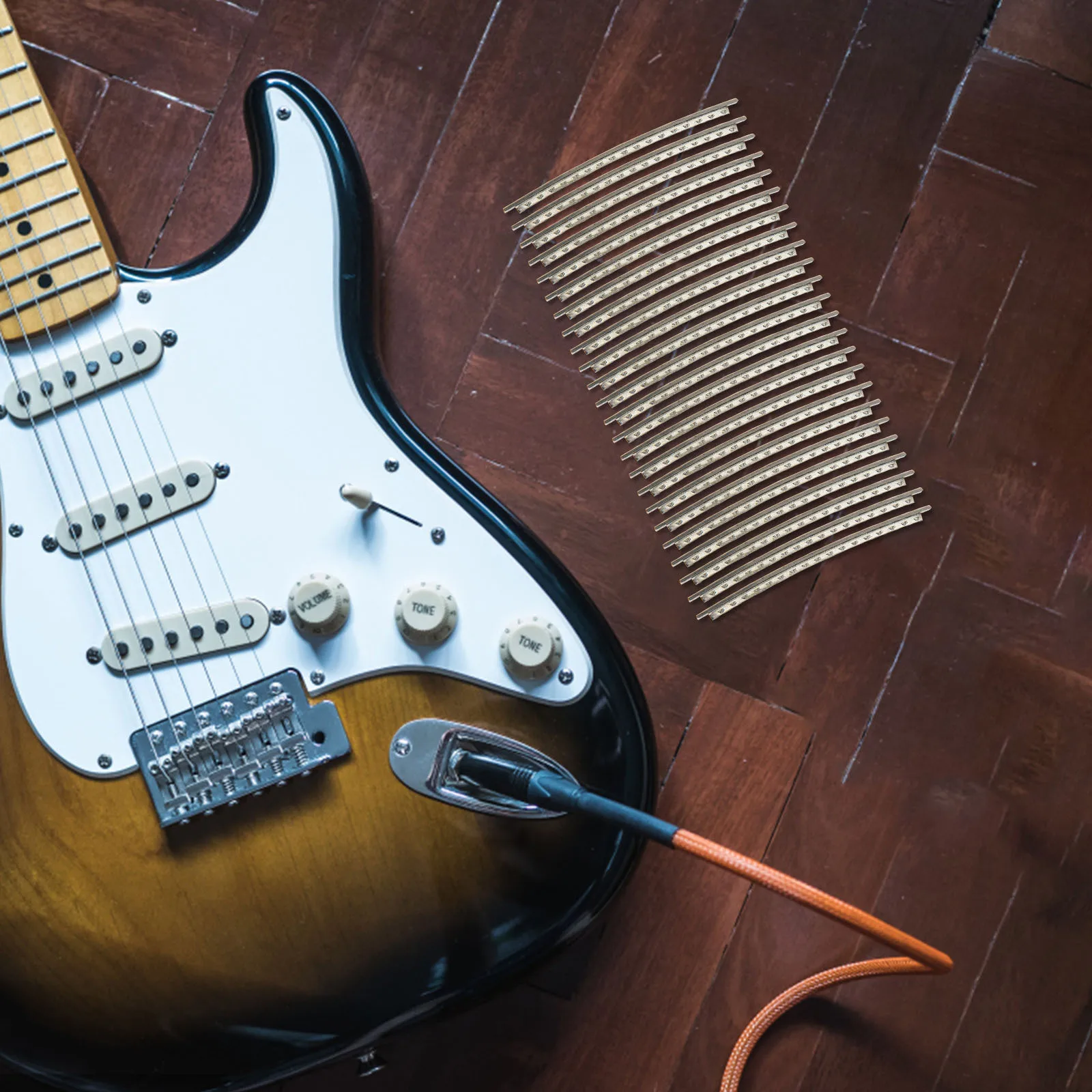 

24pcs Electric Guitar Fret Wires Premium Cupronickel Material Smooth Finish For Durability Upgrade Parts Guitar Supplies