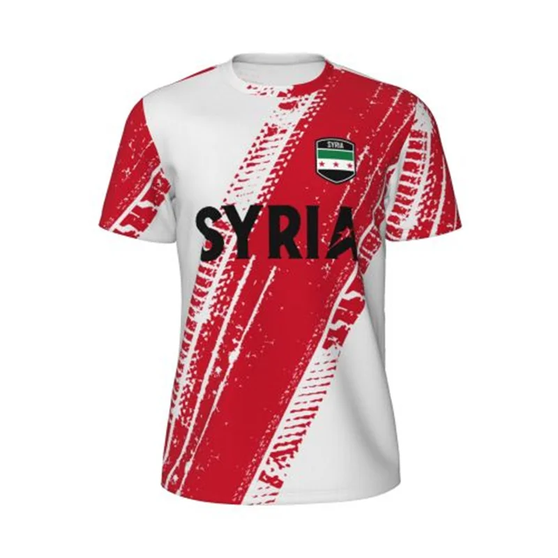 New Syria 1932-1958 3D Printing Flag Mesh T-shirts Men Women Clothing Sports Breathable For Running Bike Tennis Fitness T shirt