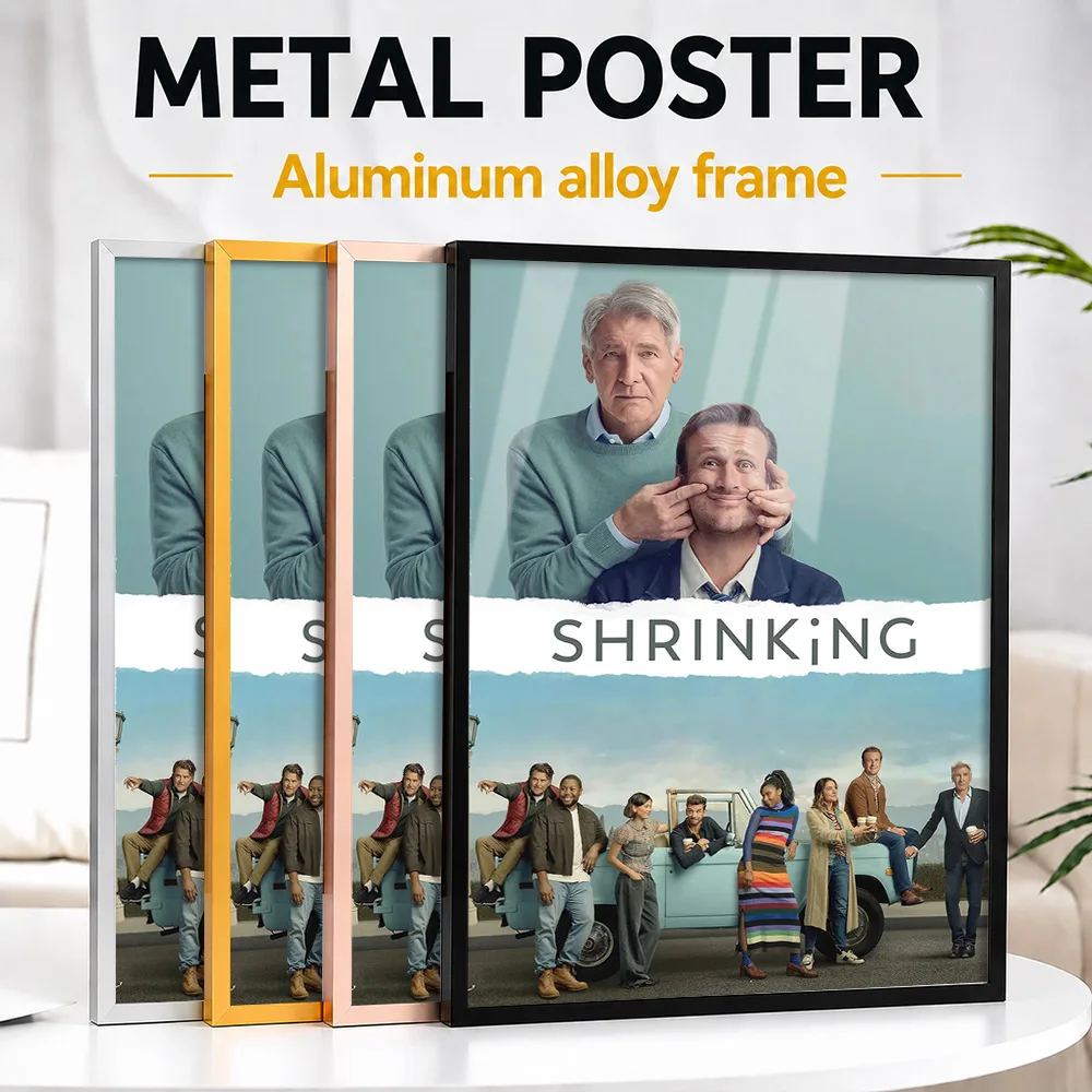 Shrinking TV Show Framed Metal Poster Personalized Screen Tribute Wall Art A Unique Gift For Story Lovers To Display In Theater