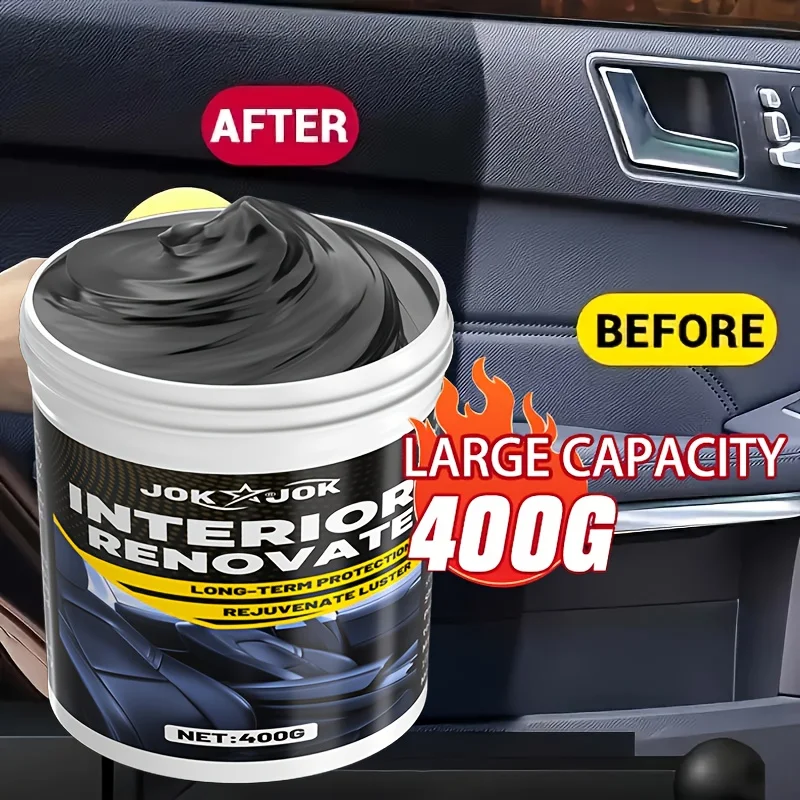 

400g Car Plastic Repair Paste, Fix Scratches on Interior Dashboard and Sofa Seats, Suitable for Wheels and Bumpers