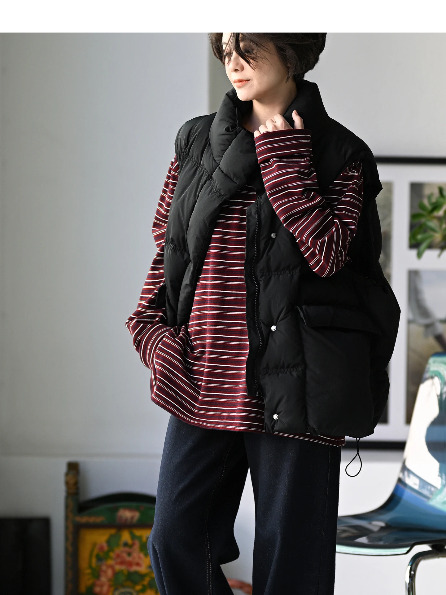 

Повседневная женская футболка с круглым вырезом и длинным рукавом, базовый слой, в полоску, цветная, красно-черная, хлопковая, в стиле Milan Declaration Artistic Sle