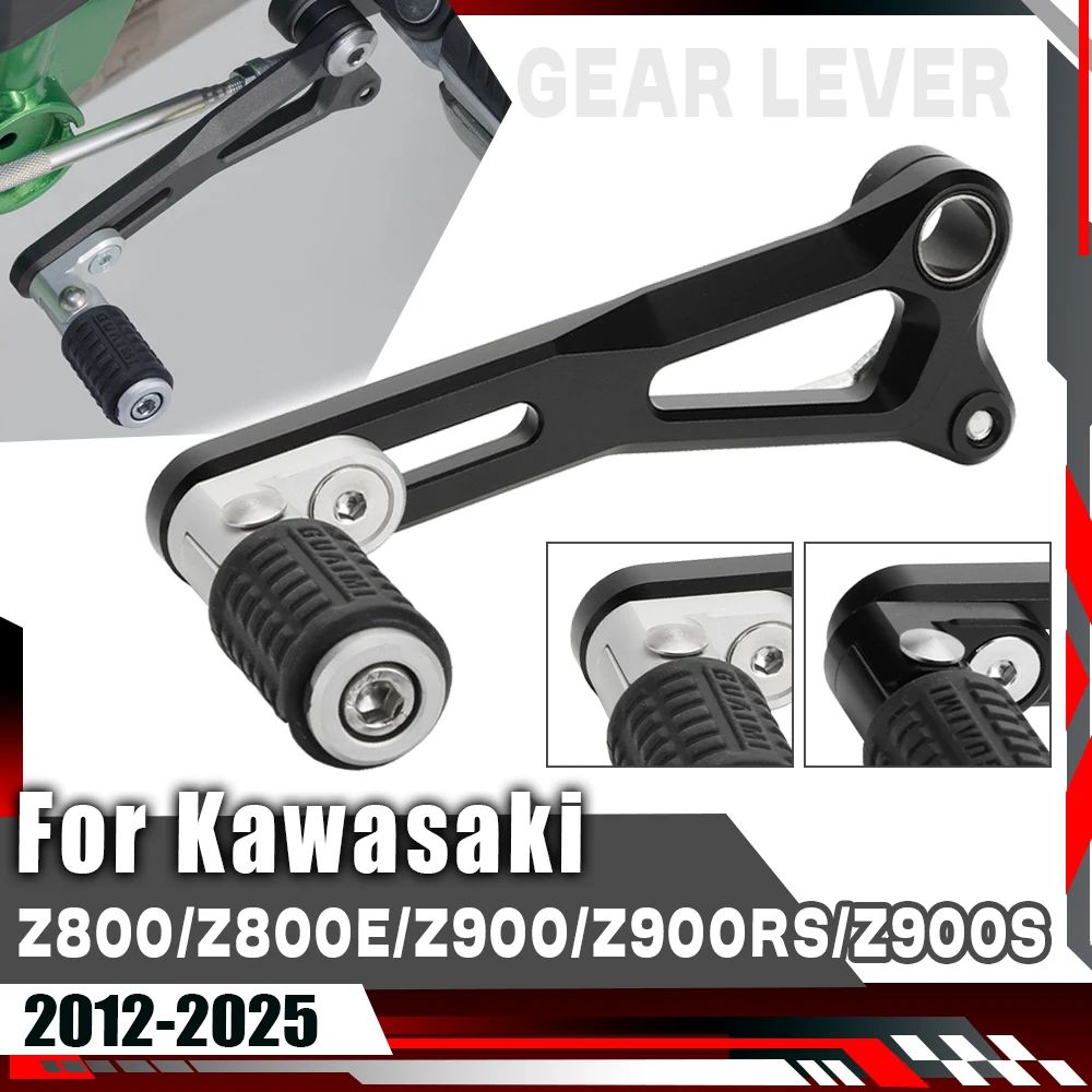 

Для Kawasaki Z800E Black Edition Z800 Z900 SE Z900RS Cafe 2012-2025 Рычаг переключения передач мотоцикла Регулируемый складной рычаг переключения передач с ЧПУ