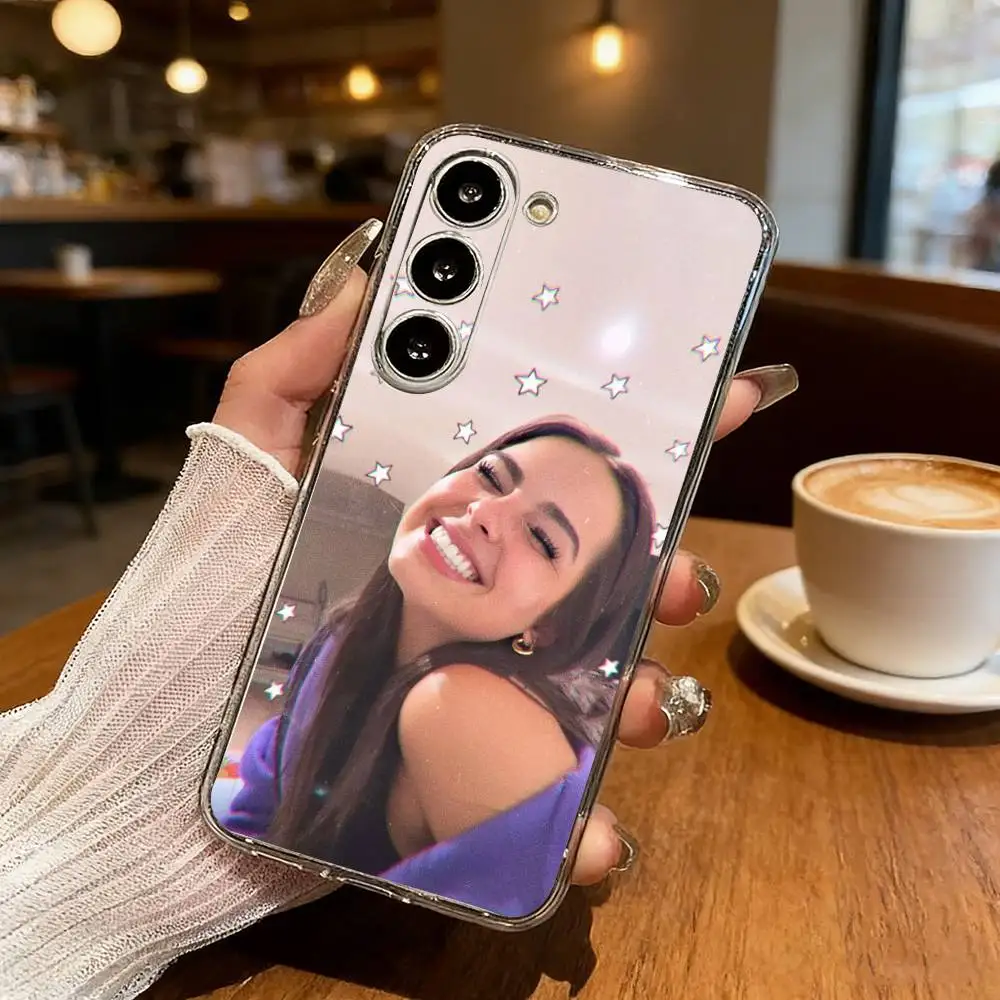 Hot A-Addison Rae Phone Case For Samsung Galaxy S24 S25 S23 S22 S21 Plus S24 S25 Transparent Cover Case