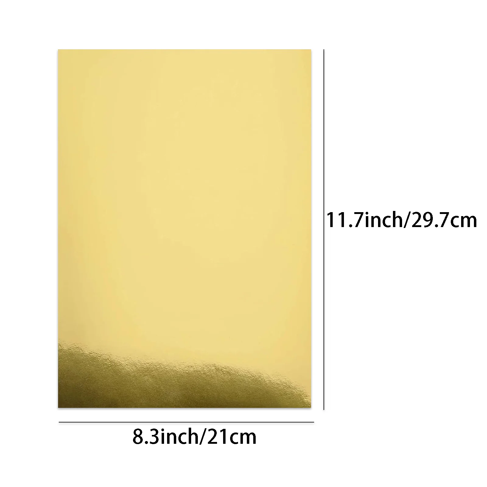 10/20 قطعة A4 بطاقات لامعة الذهب احباط مرآة ورقة 250gsm/92lb البطاقات الذهبية DIY بها بنفسك مشاريع الحرف بطاقات الزفاف صنع #2