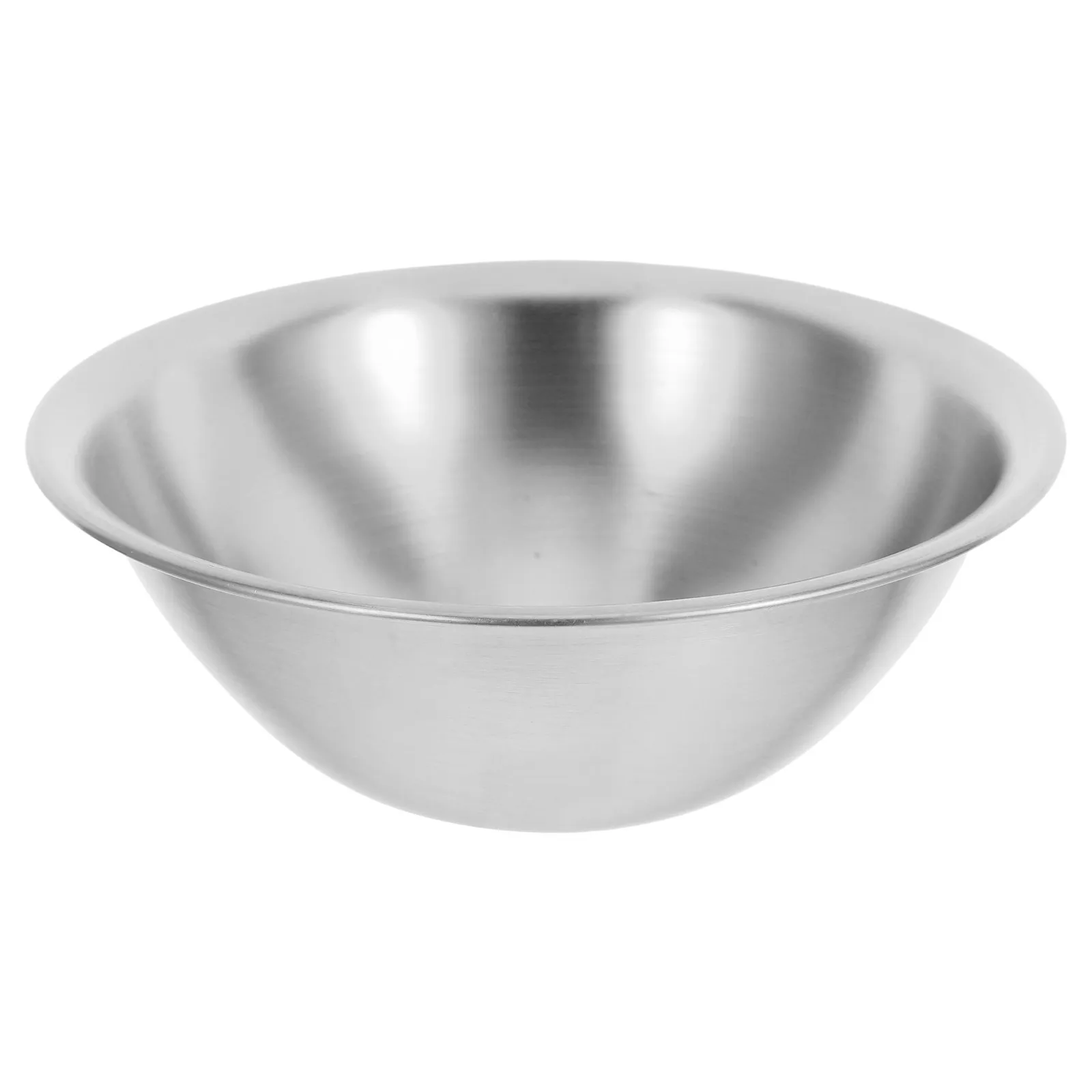 

Korean Style Stainless Steel V Shape Salad Bowl Elegant Sleek Finish Multi Purpose Condiment Fruit Cereal Soup Ramen Noodle