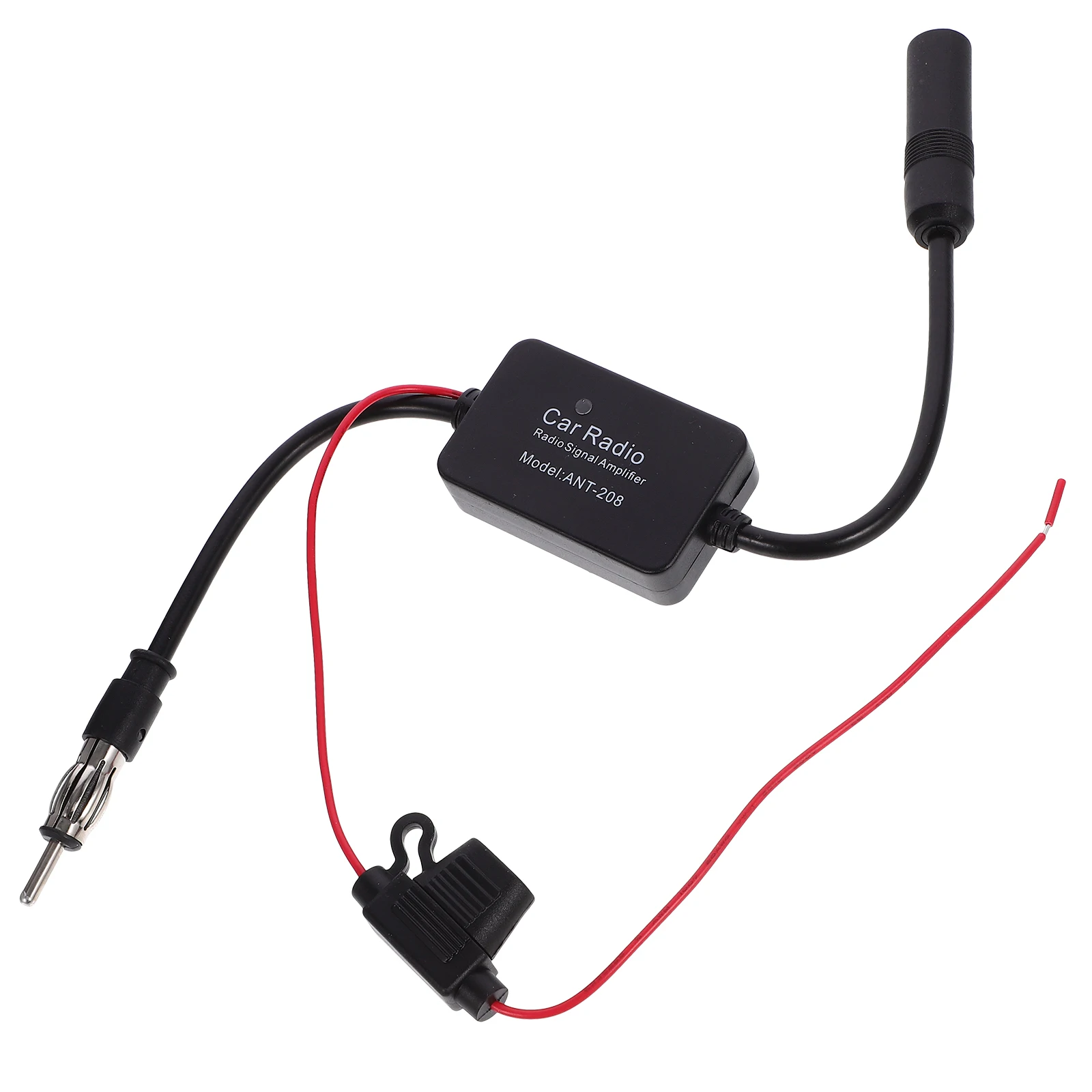 

Antenna Amplifier Signal Booster for Car Stereo Universal Aerial Adapter Compact Durable Easy Installation Compatible