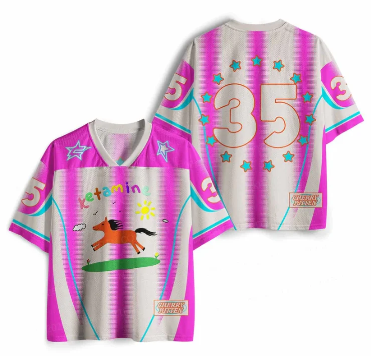 2026 Y2K Dopamine Hand‑Painted Pony 3D Print T‑Shirt Unisex Adults Kids Loose Rugby‑Style Sports Casual Short Sleeve Fashion Tee