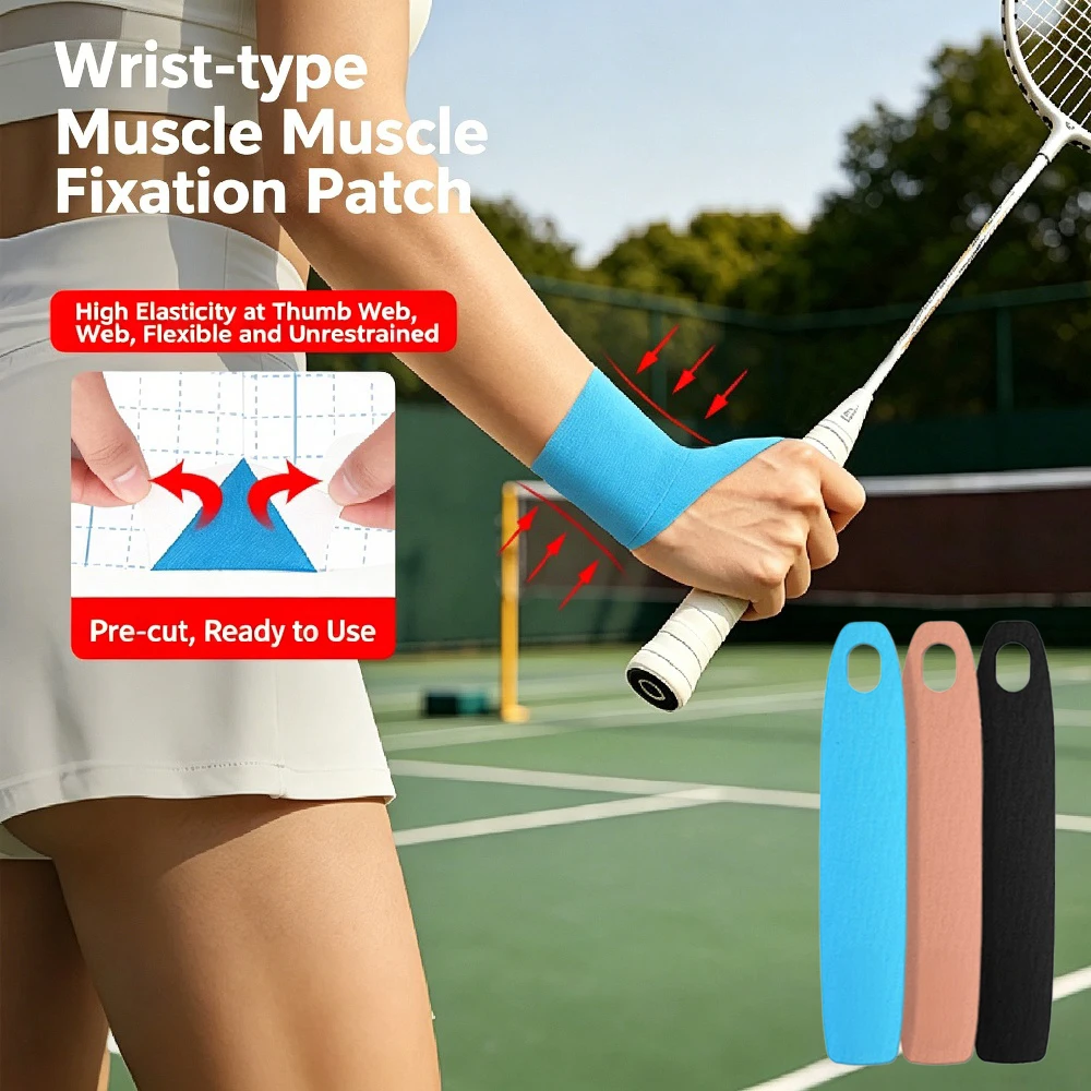 20 Stück Kinesiologie-Tape, atmungsaktive, vorgeschnittene Handgelenk-Tapes, elastisches Sporttape für Sport, Fitness, Gelenke, Muskeln, Karpaltunnelunterstützung