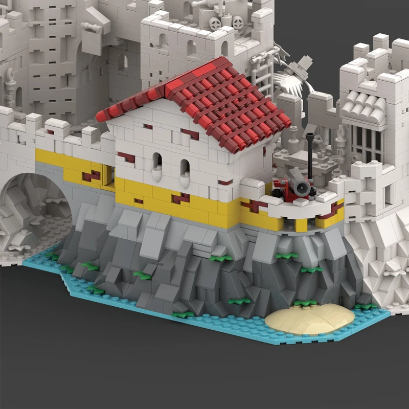 872 Uds. Expansión de barras modulares MOC: arquitectura de fortaleza Eldorado modelo de bloques de construcción montaje regalo de Festival para niños