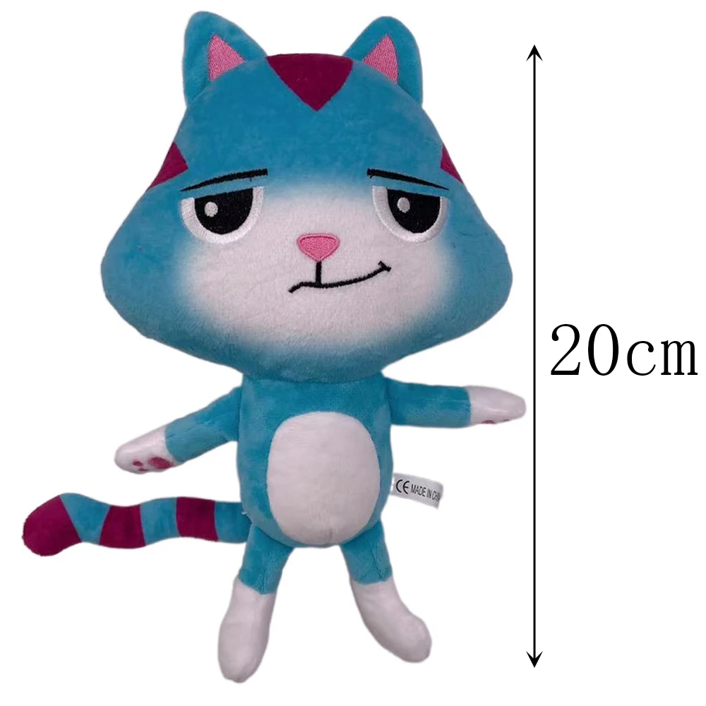 New Gabbys doll house Plush Toy Mercat Cartoon Stuffed Animals Smiling Cat Car Cat Hug Gaby Girl Birthday Gift