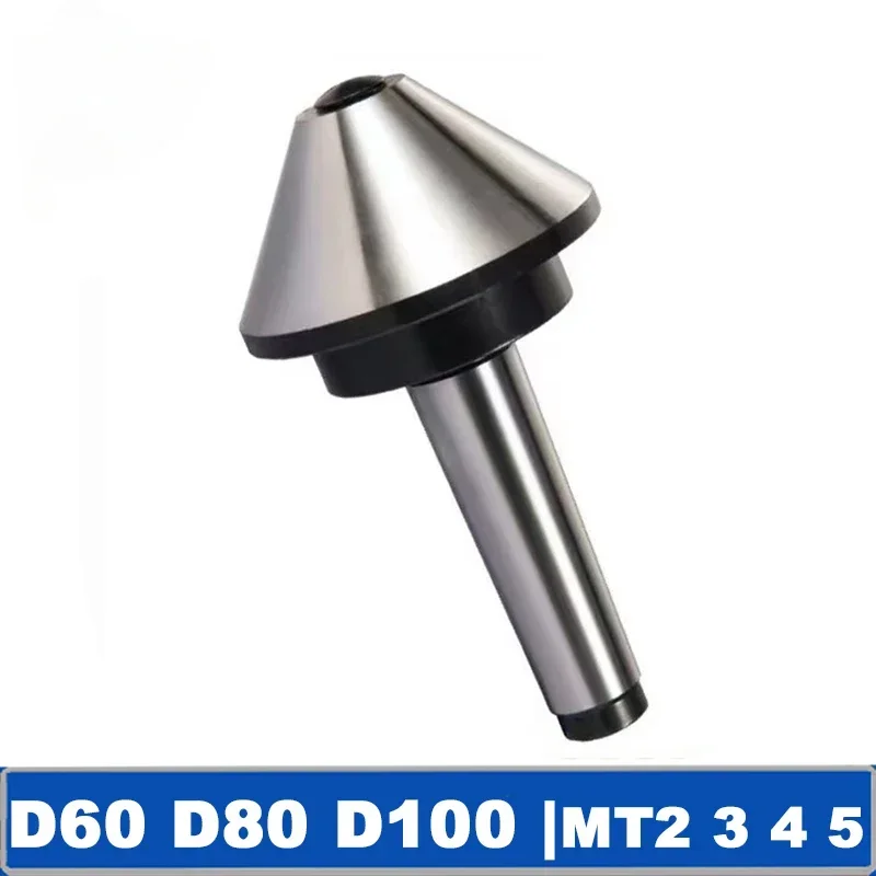 D100 D80 D63 D60 MT2 MT3 MT4 MT5 Morse Tapper Cone Mushroom Head Center Umbrella-type Rotating Center CNC Lathe Live Tool Holder