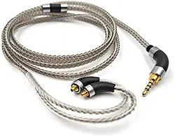 OKCSC Earphone Cable MMCX Silver Plated Copper Fits E4000/E5000/B1/B2/B3/A8000/Make1/Make2/Make3 IEM Cable with 2.5mm Plug
