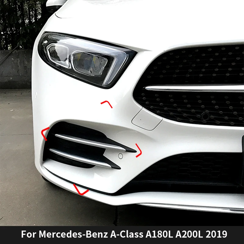 

For Mercedes-Benz A-Class A180L A200L 2019 new A-Class sports air intake grille fog light decorative strip exterior accessories