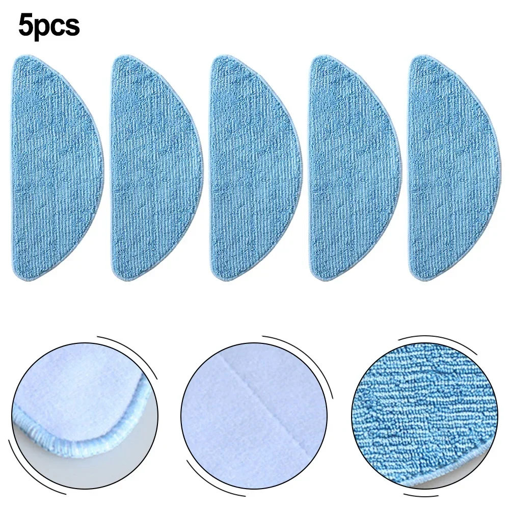 5pcs Mop Clothes Rags For Aeno RC2S ARC0002S RC3S ARC0003S Robot Washable Reusable Cleaning Clothes