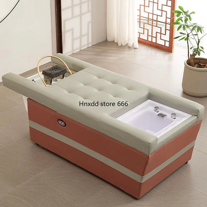 Japanese Head Spa Shampoo Bed Electric Comfort Foot Spa Hair Washing Bed Lounge Stylist Cama De Champu Salon Furniture