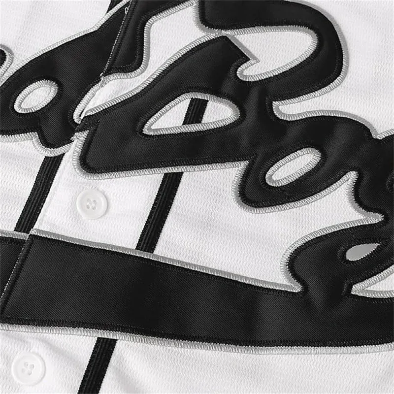 فيلم # 10 Bad Boy BIGGIE البيسبول جيرسي 90s ملابس للنساء والرجال موضة الهيب هوب ملابس الحفلات قميص موضوع الطرف