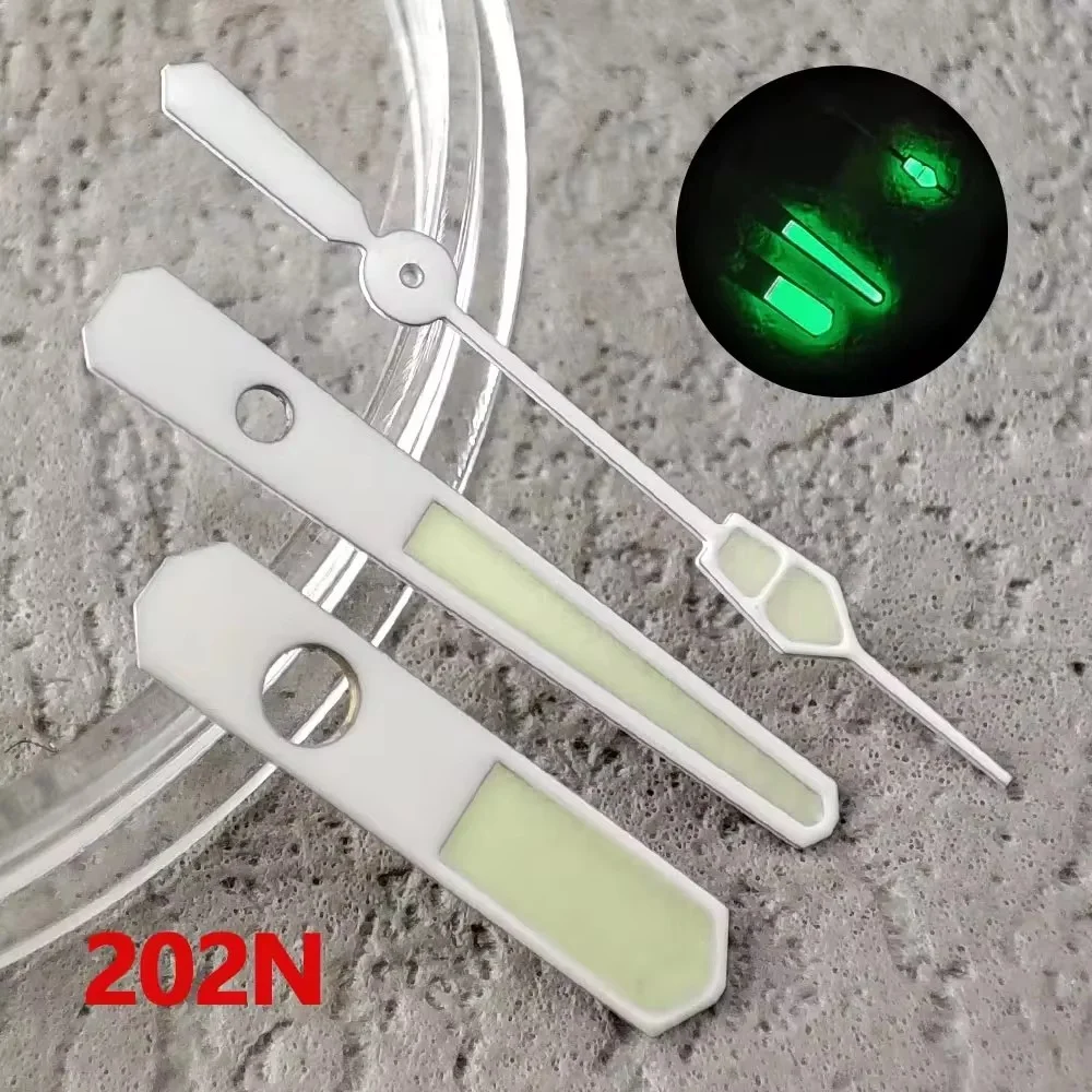 8*12*12.5mm second hand C3 green glow in the dark watch hands watch accessory for NH34 NH35 NH36 NH38 NH70 movement