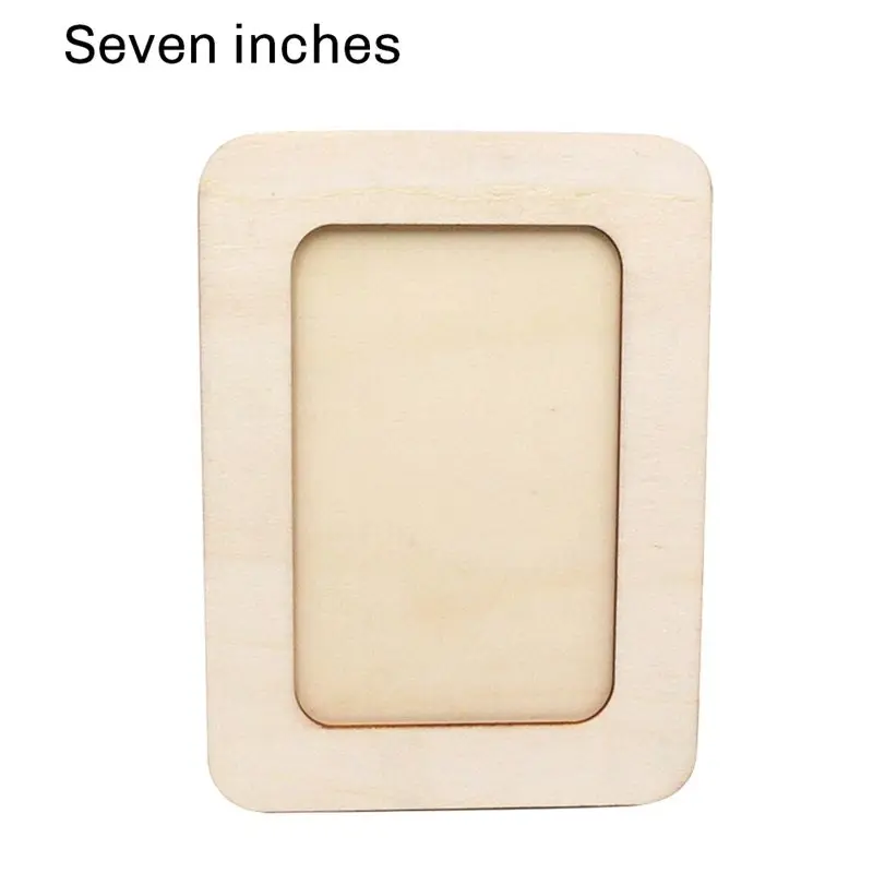 Luckshopping 10PCS DIY Wood Picture Frames Unfinished Solid Wood Photo Picture Frames, For Crafts Wood, DIY Painting, Arts Proje