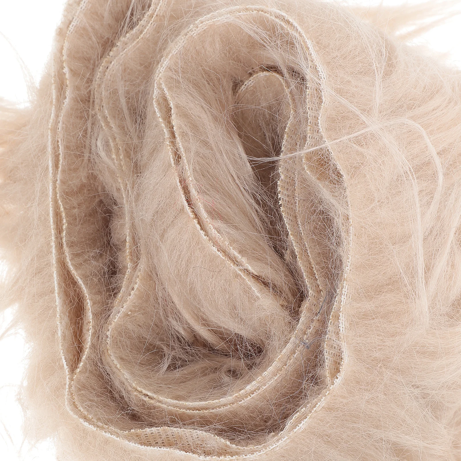 

4Pcs Acrylic Polyester Faux Fabrics Strips for Home Decor DIY Projects Gnome Beards Faux Fur Fur Fabric DIY Supply