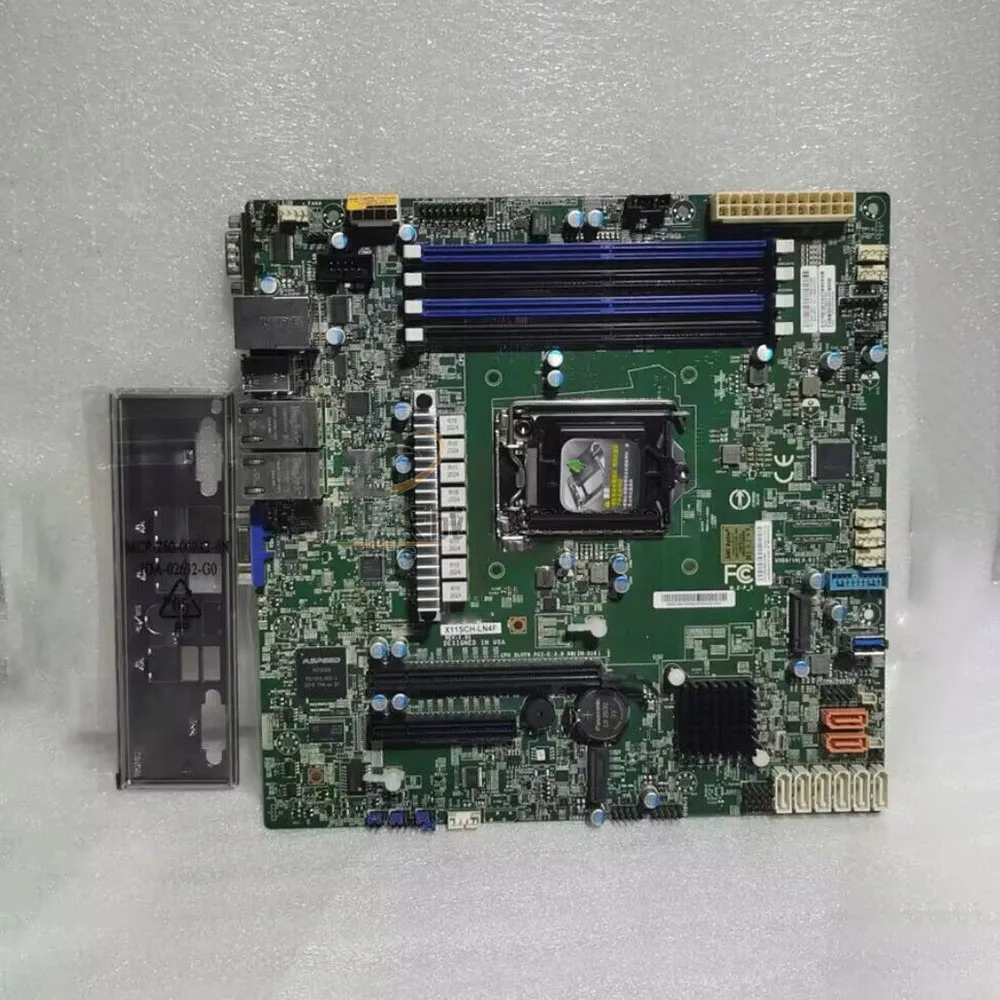 For Supermicro X11SCH-LN4F Server mainboard C246 1151 Pin single-channel four-network port NAS M.2