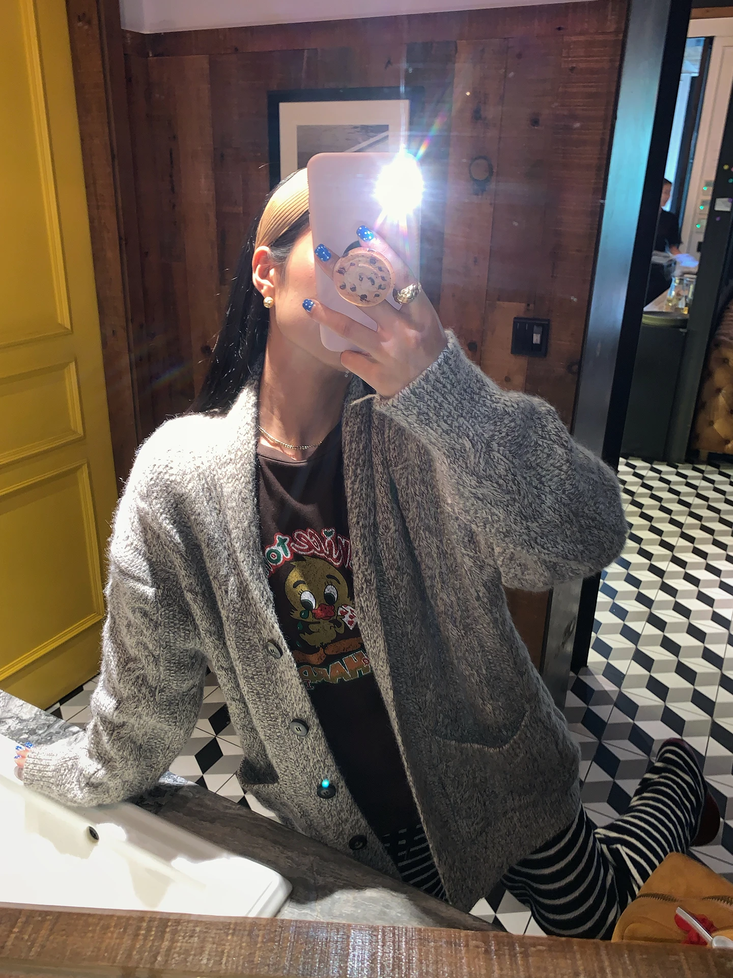 

Свободный женский трикотаж, кардиган, повседневная удобная верхняя одежда, V-Ne Long Sve, теплая осень-зима Faion Tefamani