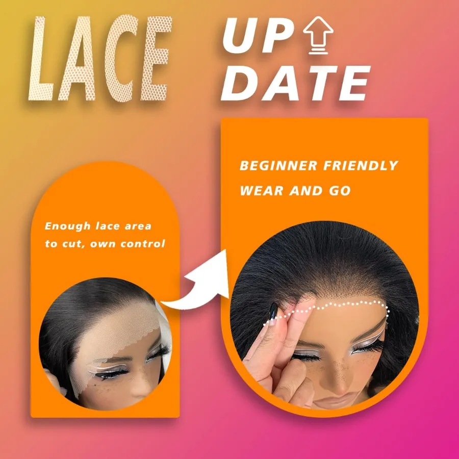 32 بوصة طويلة مستقيم الدانتيل الجبهة الباروكات الطبيعية الأسود غلويليس مستقيم الشعر الدانتيل شعر مستعار أمامي قبل قطعها الاصطناعية HD الدانتيل شعر مستعار أمامي