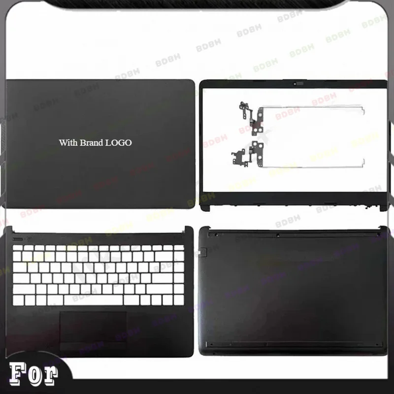 *BDBH For HP 14-CF 14-DF 14-DK 14-DP 14S-CR 14S-CF 245 240 G8 LCD Back Cover Front Bezel Hinge Palmrest Bottom Case Black