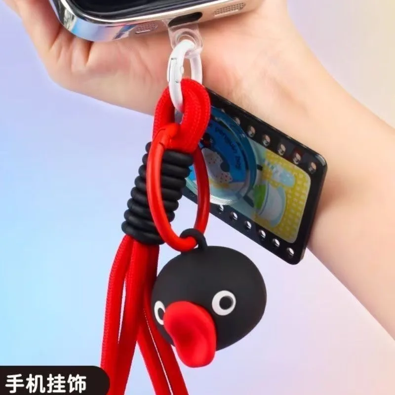 Anime Pingu Antarctic Story Keychain Cute Pinga Figure Keychain Classic Animation Rubber Keychain Backpack Decoration Pendant - view 5