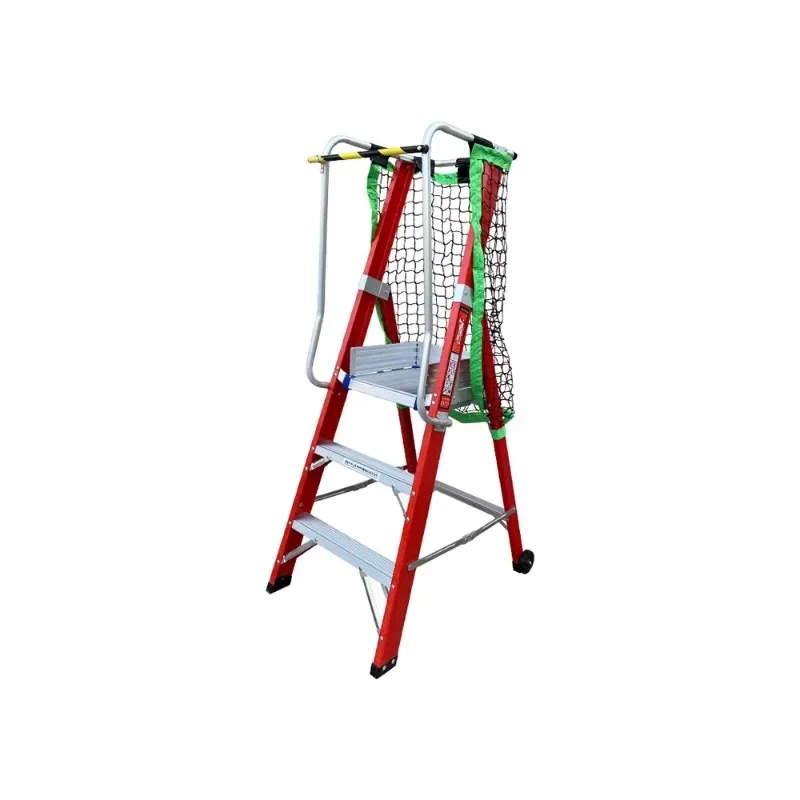 

Household handrail mobile safety thickened climbing wheel insulated platform herringbone folding ladder