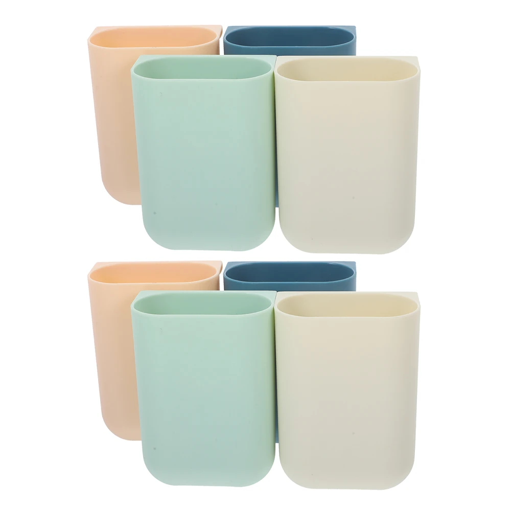 

8 Pcs Desktop Storage Box Baskets Grocery Cart Cup Holder Garbage Can Hanging Pen Holders