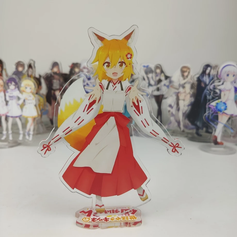 Anime The utile Fox Senko-san Sewayaki Kitsune no Senko-san Senko Cosplay doppio lato acrilico Stand figura modello piatto nuovo