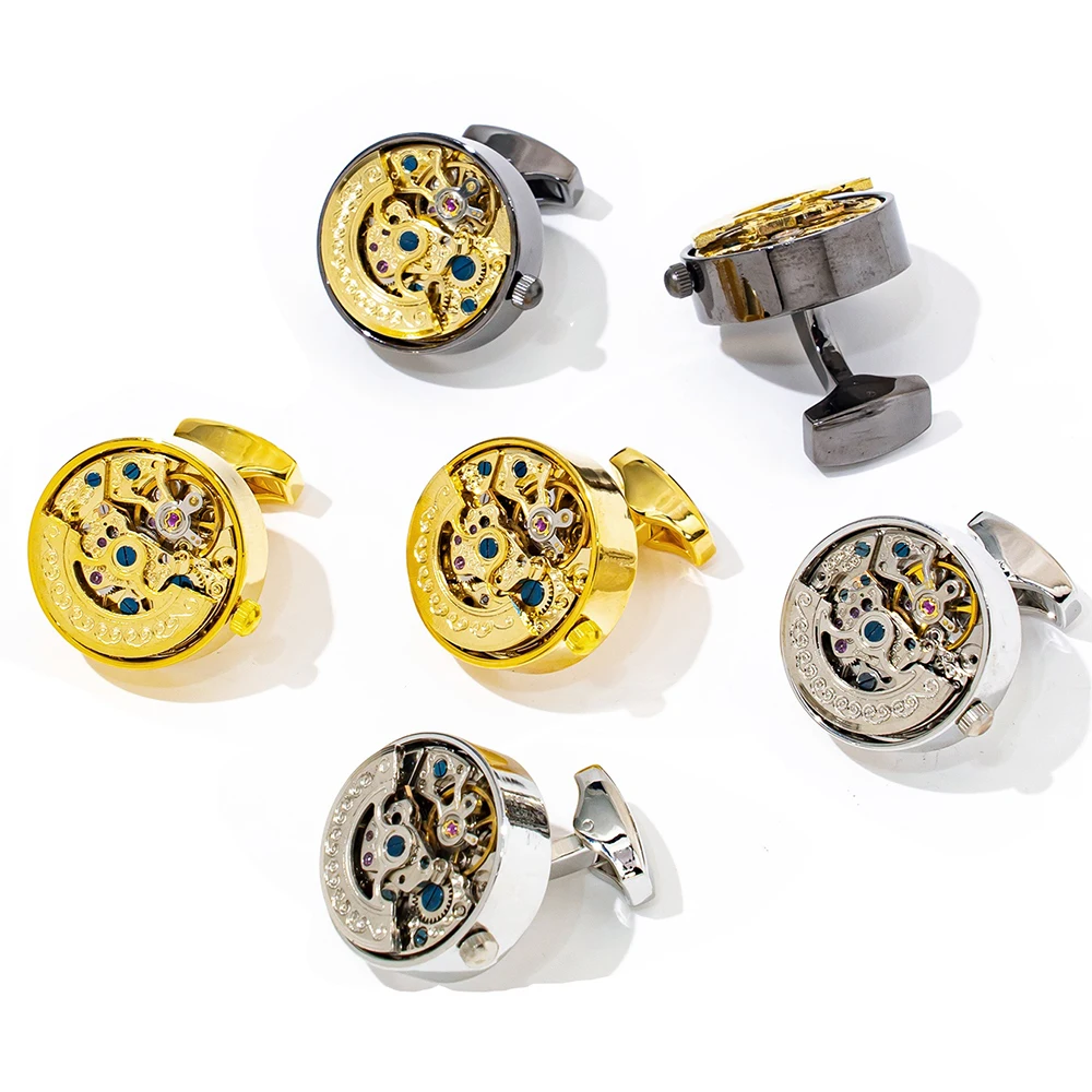

Luxury Men's Shirt Cufflinks For Man Custom Your Logo Cuff links Boyfriend Gift Wedding Mechanism Cufflink Fashion Jewelry