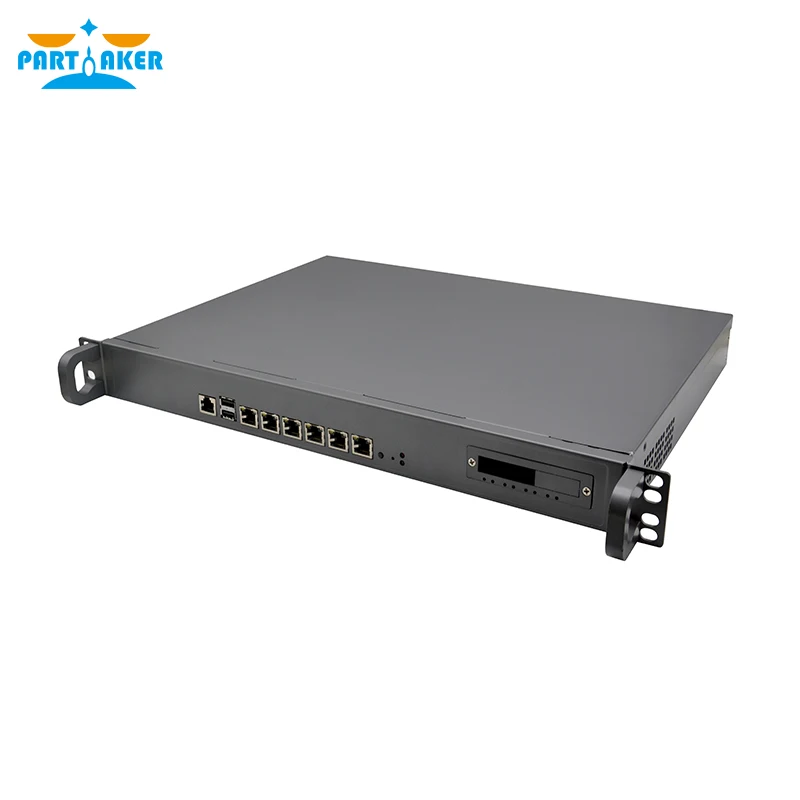 1U Rack Mount Firewall Intel Core i3 8100 i5 8500 i7 8700 6 LAN 2x10 Gigabit SFP OPNsense Pfsense Network Security