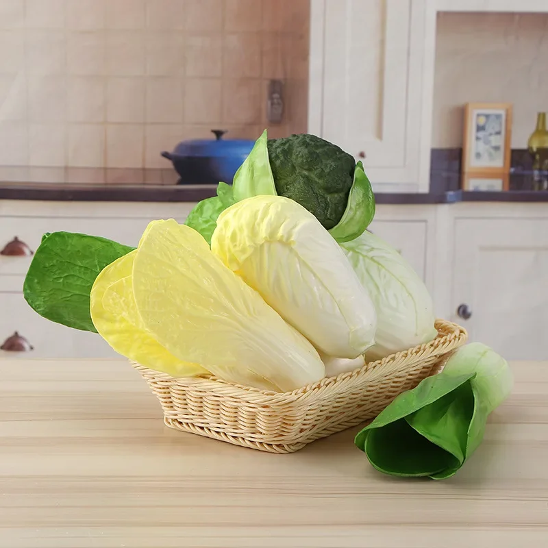 Small Size Simulated Vegetable Home Living Room Decor Simulation Towel Gourd Cabbage Ornament Food Photo props Kids Gifts