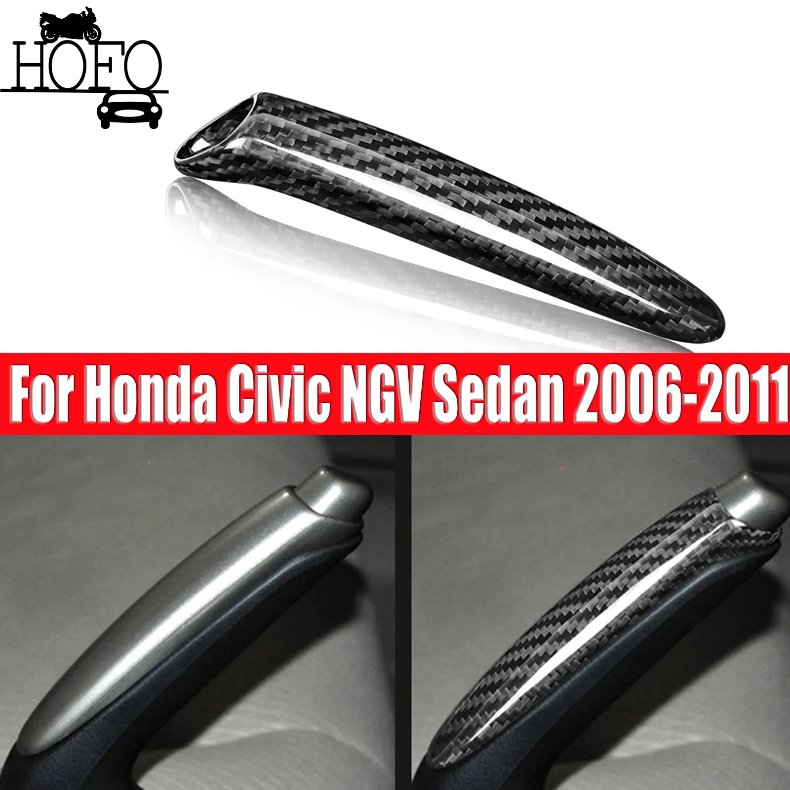 

For Honda Civic NGV Sedan 2006-2011 For Honda Civic Car Handbrake Lever Cover Interior Trim Accessories