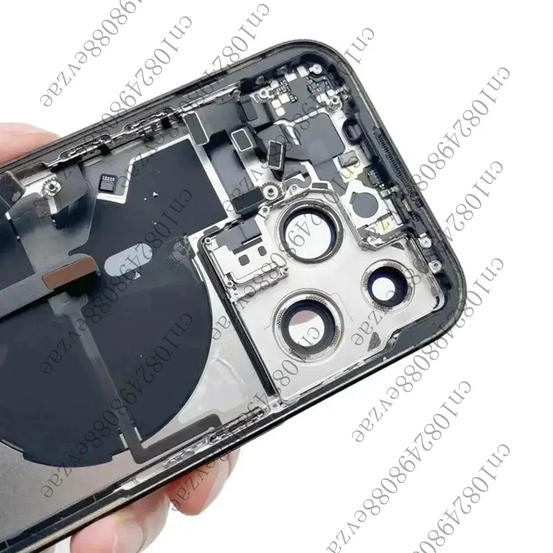 95% New Disassembled Middle Frame Housing for iPhone 14 Pro Max chassis Back Glass Cover NFC Wireless Assembly