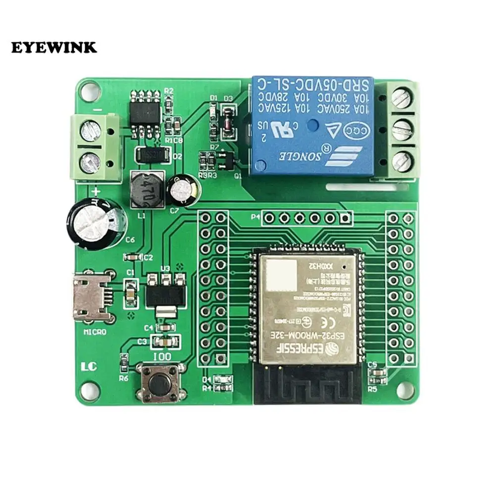 ESP32-WROOM Development Board Single Relay Module DC7-60V Suitable for ESP32 Secondary Development Smart Home Wireless Control