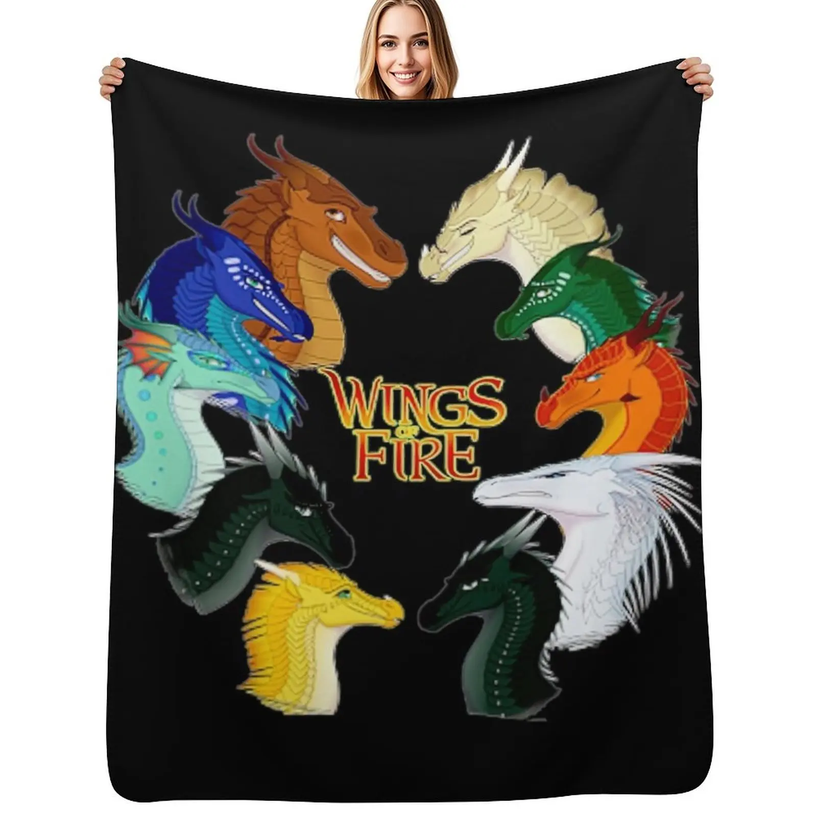 

Wings Of Fire Throw Blanket Blankets For Bed Furrys Sleeping Bag Blankets