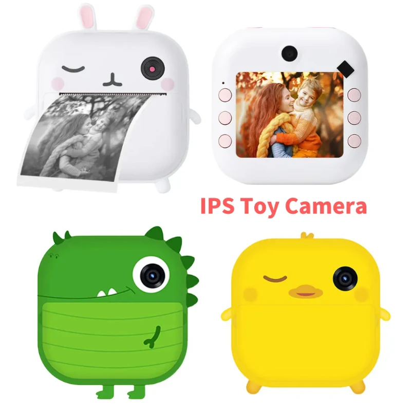 M2 Kids Instant Print Camera Thermal Printing Camera Digital Photo Camera Toy Child Drawing Camera Video Birthday Christmas Gift