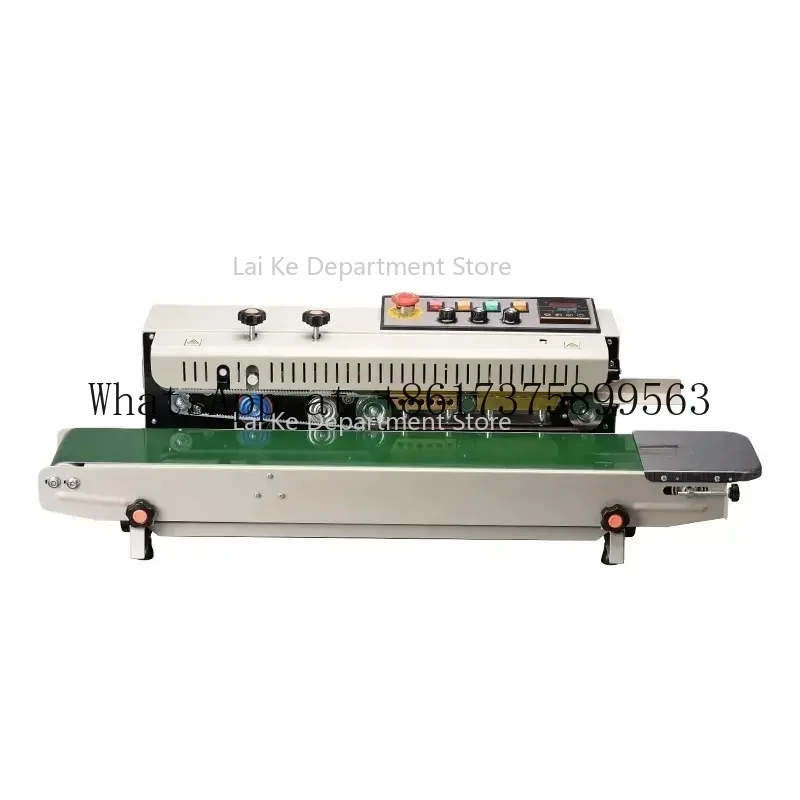 FR1000 Automatic Horizontal Continuous Band Sealer Plastic Film Bag Sealing Machine for Food Packaging Industrial Production