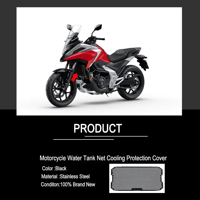 For HONDA NC750 X NC750S NC750X NC700S NC700X 2014-2020 Motorcycle  Radiator Guard Grille Grill Cooler Cooling Cover Protection