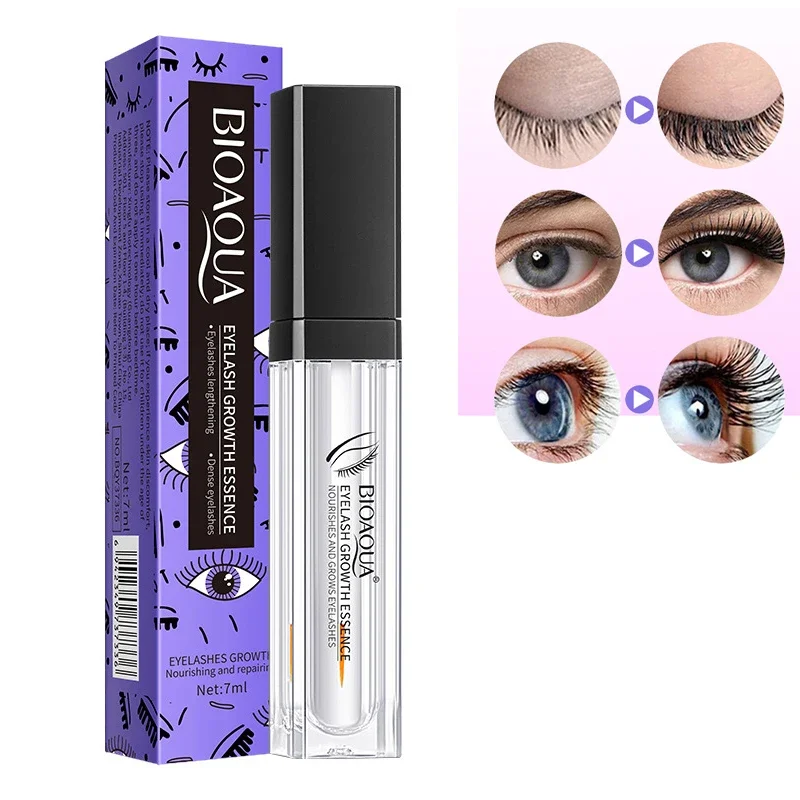 1 PC Eyelash Nutrition Solution หนา,เรียว,ยาว,บํารุงและบํารุงขนตาฐานซ่อมธรรมชาติโปร่งใส 7ml
