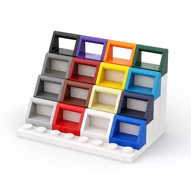 [91Pcs][50g] 2432 Interlocking 1x2 With Top Handle Plate, Children DIY STEM Building Blocks Toy , Gifts For MOC Creators Group