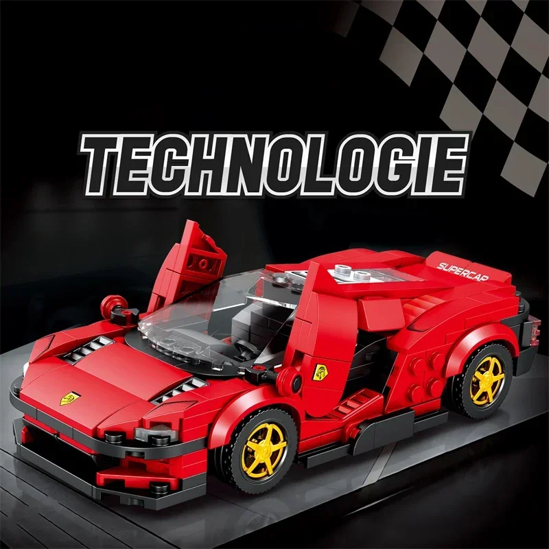 306 pcs Super Sport Car Building Blocks Creative Racing รถอิฐ STEM Building Blocks DIY ของเล่นของขวัญเด็ก