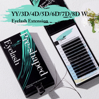 Yelix W Shape Eyelashes Extensions 3d 4d 5d 6d 7d 8d Eye Lashes Natural Soft Premade Fan Lash Extension Korea Eyelash